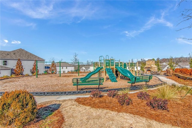 view of jungle gym