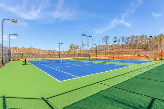 view of tennis court