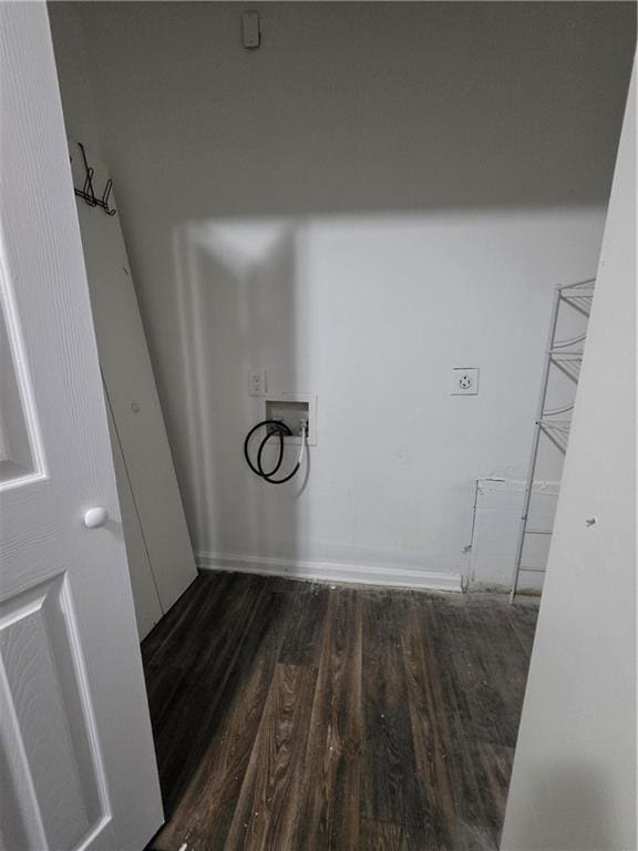 2802 3rd Ave SW, Atlanta, GA 30315 - laundry view of wood finished floors and baseboards