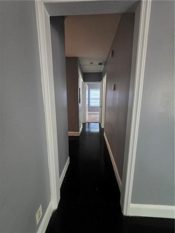 2802 3rd Ave SW, Atlanta, GA 30315 - hall featuring baseboards and dark wood-type flooring