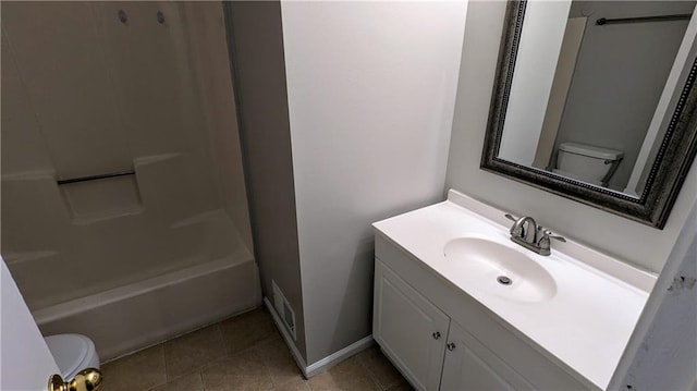 3900 Ferncliff Rd, Snellville, GA 30039 - full bathroom with vanity, tile patterned flooring, and bathing tub / shower combination