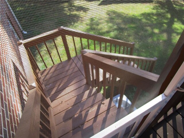 deck featuring central AC unit