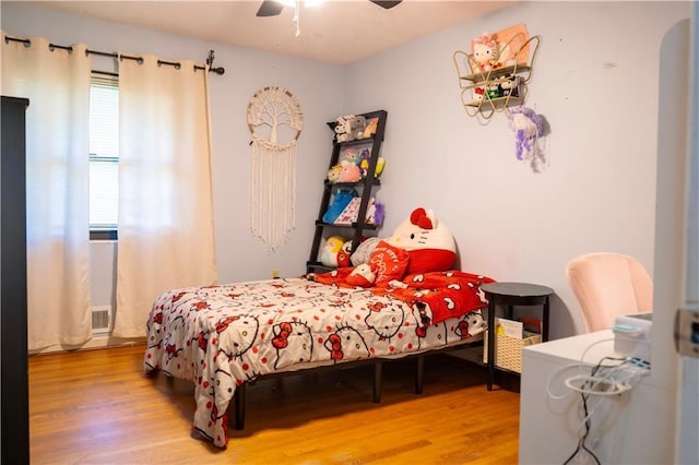 991 Lakemont Dr, Gainesville, GA 30501 - bedroom with wood finished floors and ceiling fan