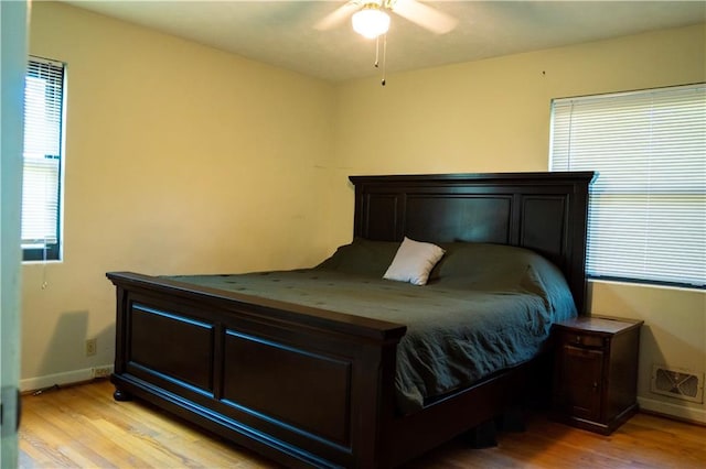 991 Lakemont Dr, Gainesville, GA 30501 - bedroom featuring light wood-style floors, baseboards, and ceiling fan