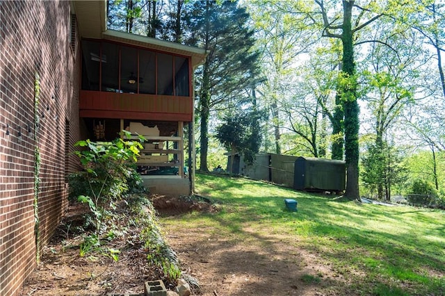 991 Lakemont Dr, Gainesville, GA 30501 - view of green lawn with a sunroom