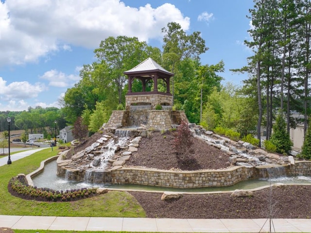 surrounding community with a gazebo