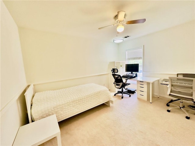 365 Friars Head Dr, Suwanee, GA 30024 - carpeted bedroom featuring an office area and a ceiling fan
