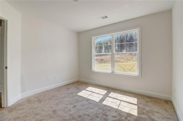 view of carpeted empty room