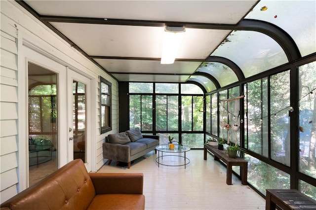 view of sunroom / solarium