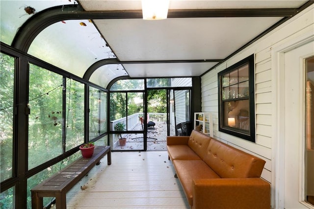 view of sunroom / solarium