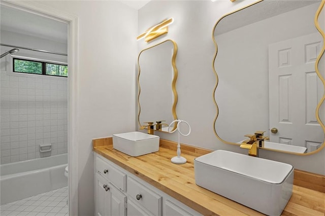 4220 Singing Post Ln NE, Roswell, GA 30075 - full bath with double vanity, shower / bath combination, and toilet
