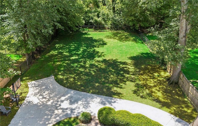 view of yard with a patio