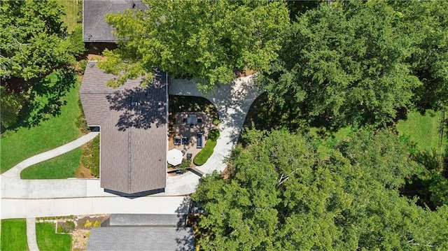 view from above of property