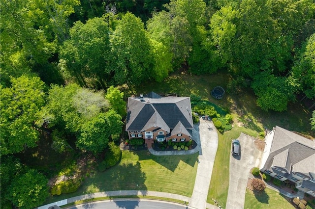 view from above of property