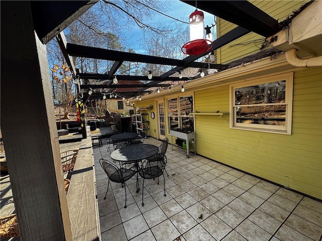 view of patio / terrace with a pergola