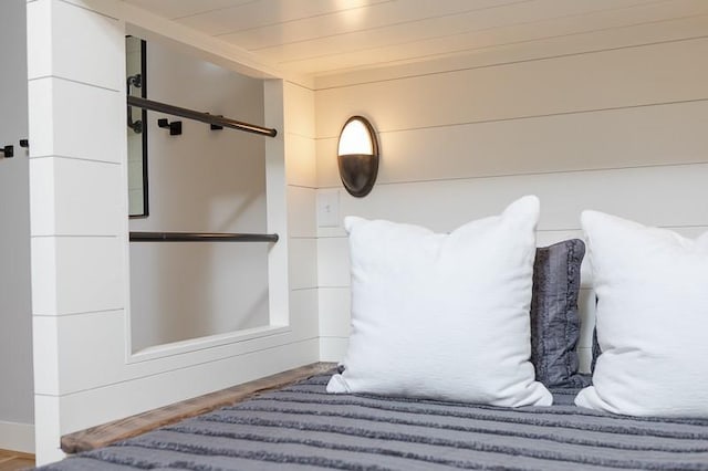 bathroom featuring wooden ceiling