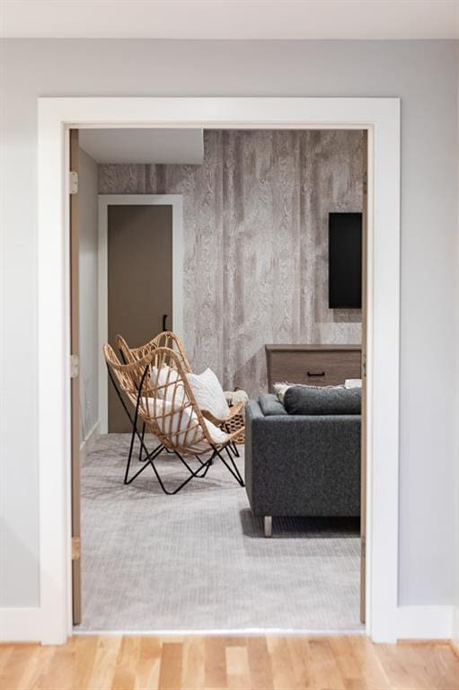 interior space featuring hardwood / wood-style floors