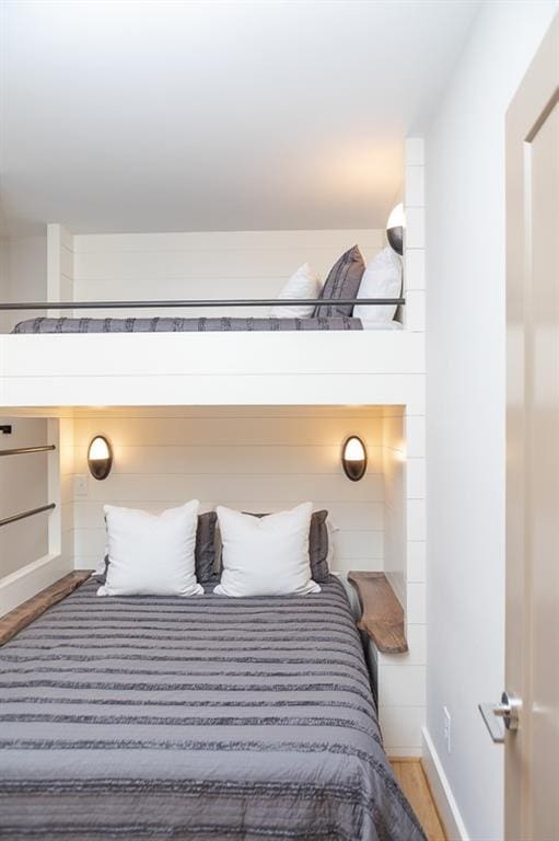 bedroom featuring hardwood / wood-style floors