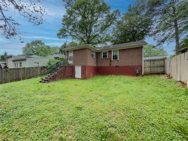 646 Quillian Ave, Decatur, GA 30032 - view of yard featuring stairs and a fenced backyard