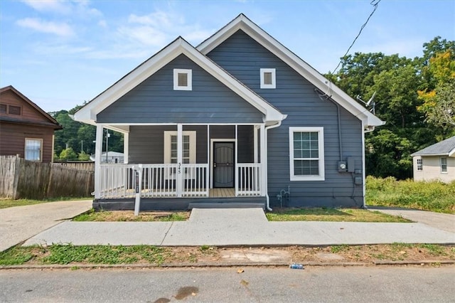 bungalow-style house with a porch