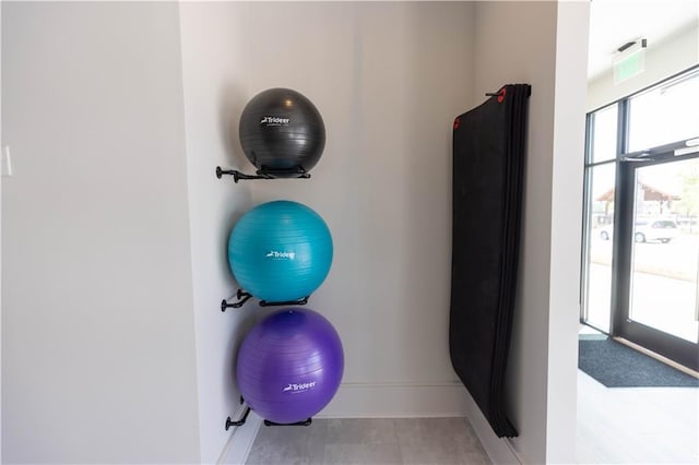 5440 Howington Ct Unit 190, Buford, GA 30518 - exercise area with baseboards