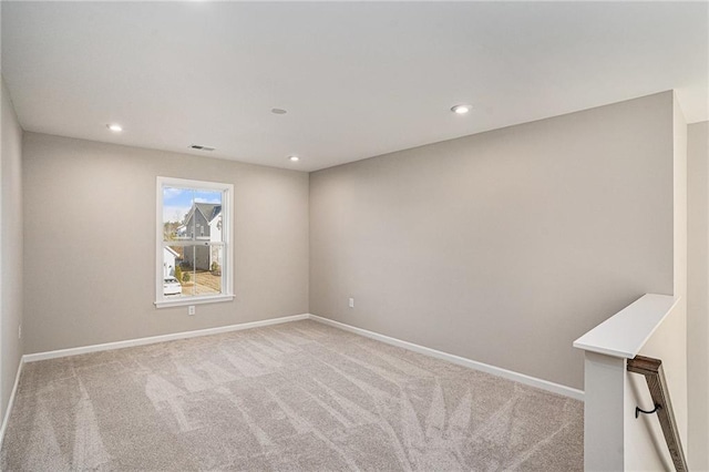 view of carpeted empty room