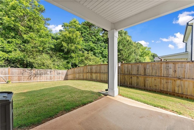 1278 Daurian Dr, Statham, GA 30666 - fenced backyard with a patio
