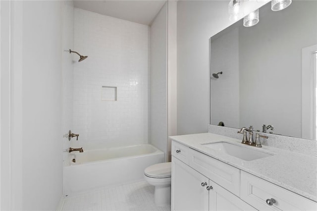 2031 Crossroads Trl, Milton, GA 30004 - full bath with vanity, washtub / shower combination, and tile patterned floors