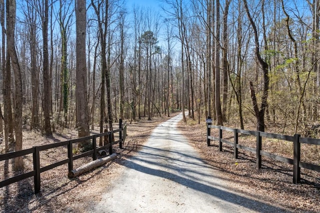 view of road