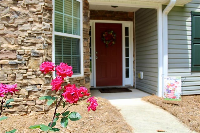 265 Mona Ct, Winder, GA 30680 - entrance to property featuring stone siding