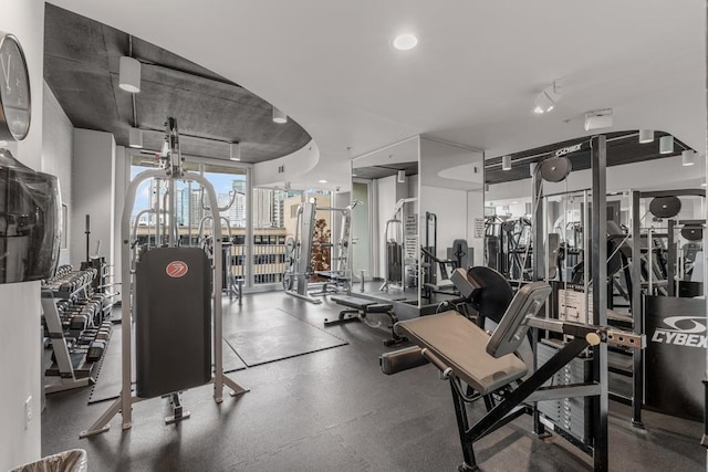 view of exercise room