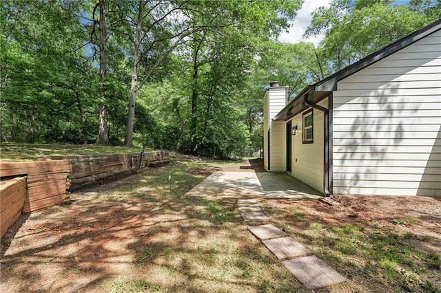 view of yard with a patio