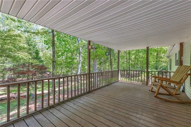 1437 Frank Lovell Rd, Clarkesville, GA 30523 - view of wooden terrace
