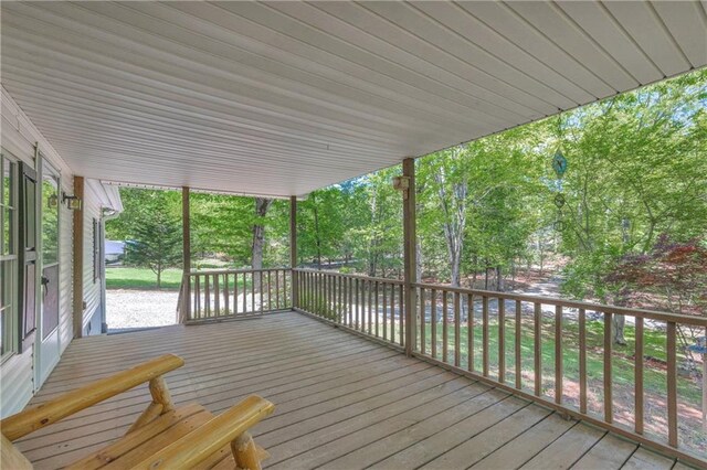 1437 Frank Lovell Rd, Clarkesville, GA 30523 - view of wooden terrace