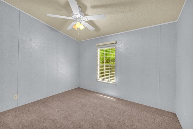 1437 Frank Lovell Rd, Clarkesville, GA 30523 - carpeted empty room featuring a textured ceiling, ornamental molding, and ceiling fan