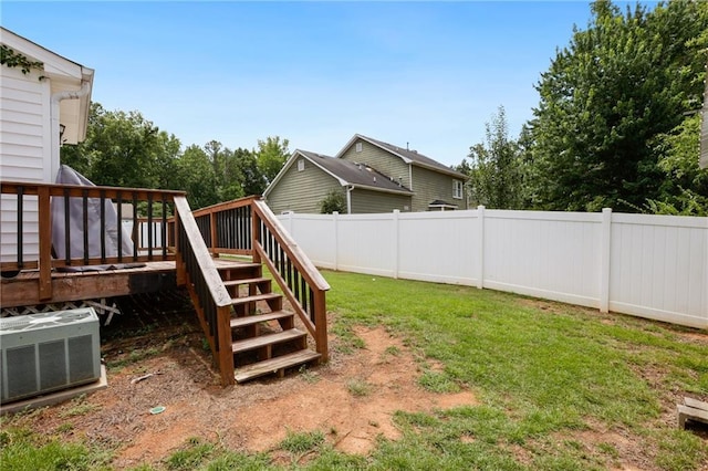 210 N Wesleyan Cir, Macon, GA 31210 - view of yard with a wooden deck