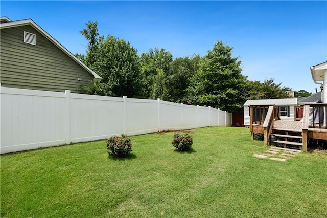 210 N Wesleyan Cir, Macon, GA 31210 - fenced backyard with a deck
