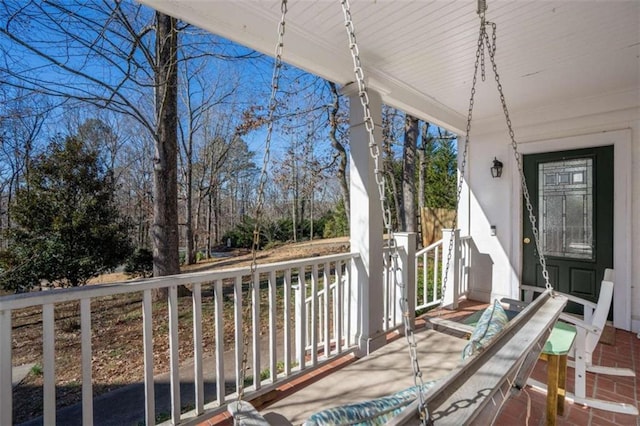 view of balcony