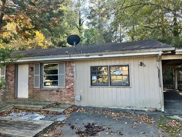 view of rear view of property