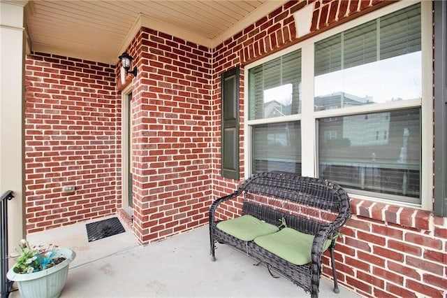 view of patio featuring covered porch