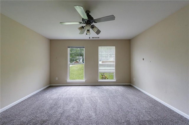 10247 Deep Creek Pl, Union City, GA 30291 - spare room with a ceiling fan, carpet, and baseboards