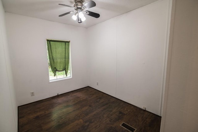 1530 Unity Church Cir, Maysville, GA 30558 - spare room with dark wood-style floors and a ceiling fan