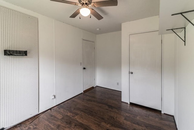 1530 Unity Church Cir, Maysville, GA 30558 - unfurnished bedroom with wood finished floors and a ceiling fan