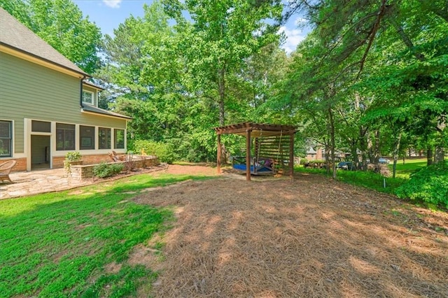 1323 Frey Lake Ct, Kennesaw, GA 30144 - view of yard featuring a pergola and a patio area