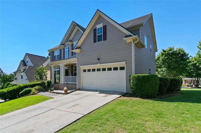 829 Castlebottom Dr, Lawrenceville, GA 30045 - view of front of house featuring a garage, concrete driveway, and a front yard
