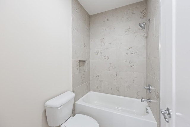 full bathroom featuring  shower combination and toilet