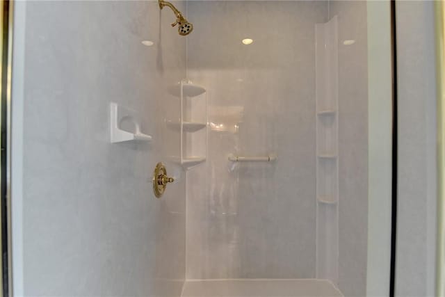 details with walk in shower