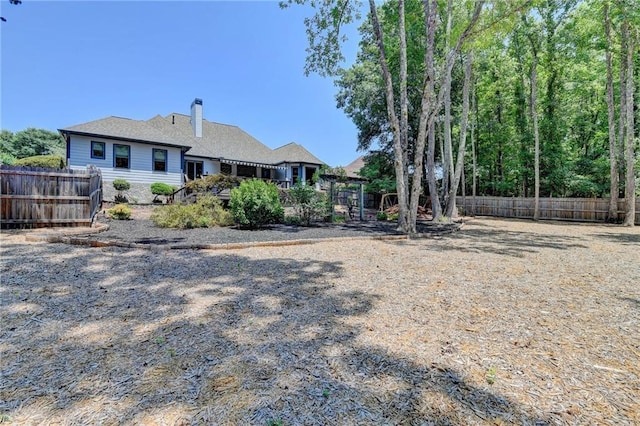 view of rear view of property