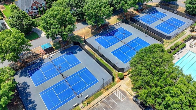 birds eye view of property