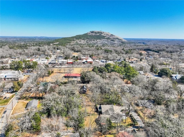 bird's eye view featuring a mountain view